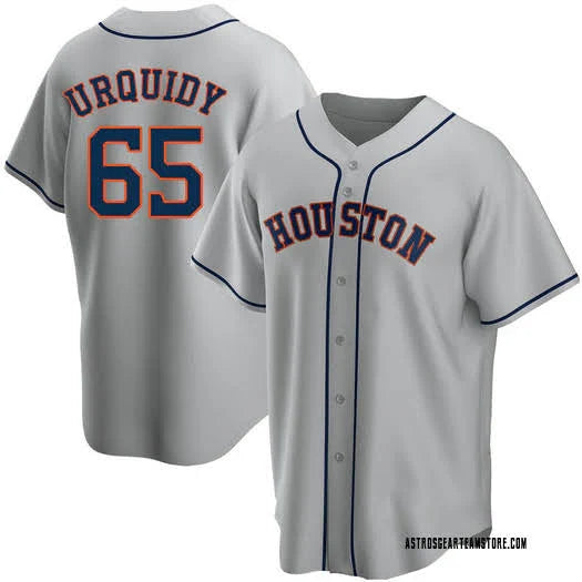 Jose Urquidy Houston Astros Jersey Nike Gray product image 1, provided for visual reference and product detail review