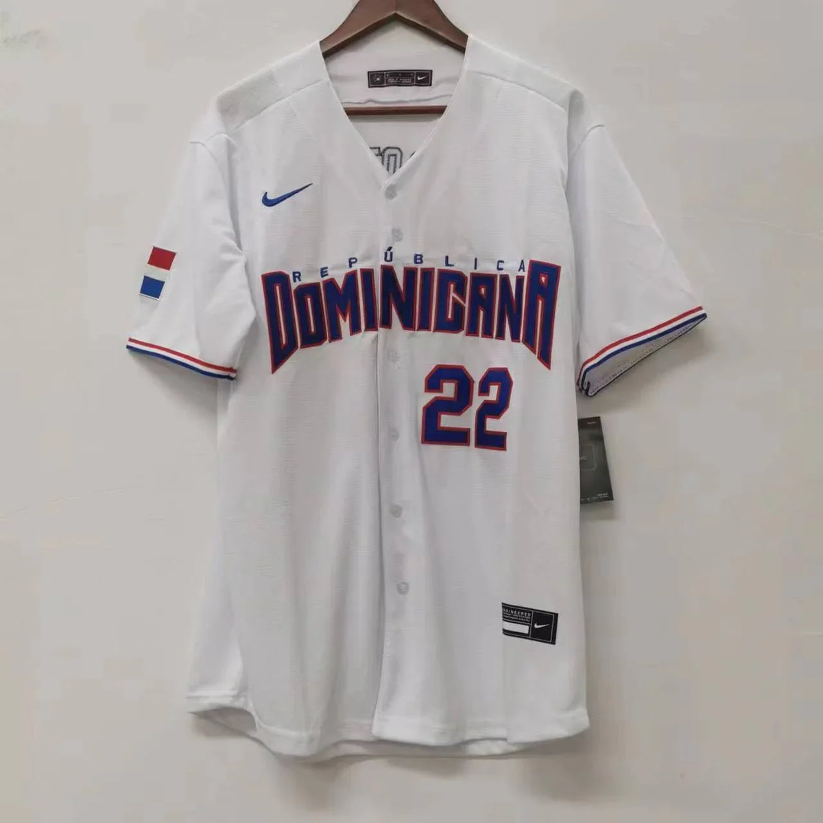 Juan Soto Dominican Republic DR jersey Nike product image 3, provided for visual reference and product detail review
