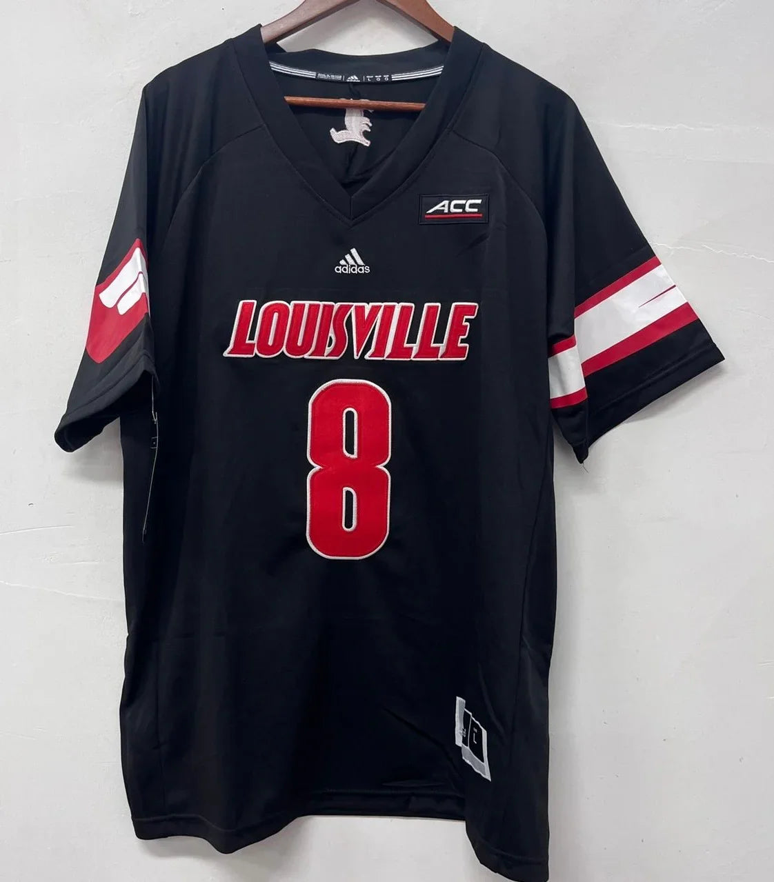 Lamar Jackson Louisville Cardinals Jersey Black Adidas product image 2, provided for visual reference and product detail