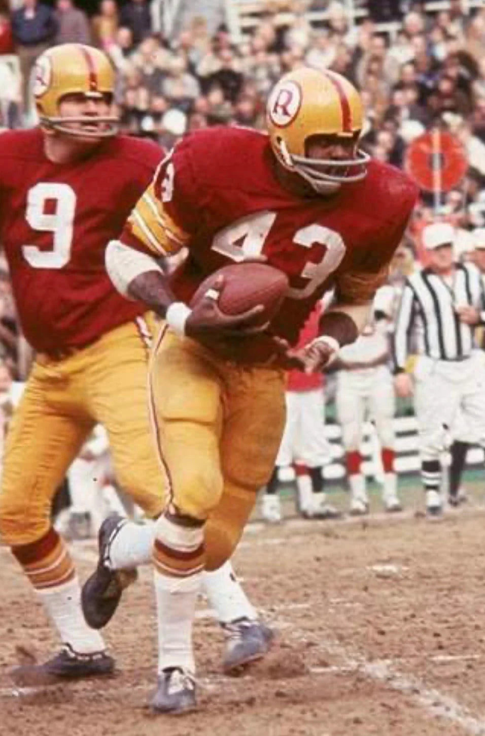 Larry Brown 1969 Washington Redskins Commanders Official NFL Mitchell & Ness Jersey Red product image 4, provided for visual