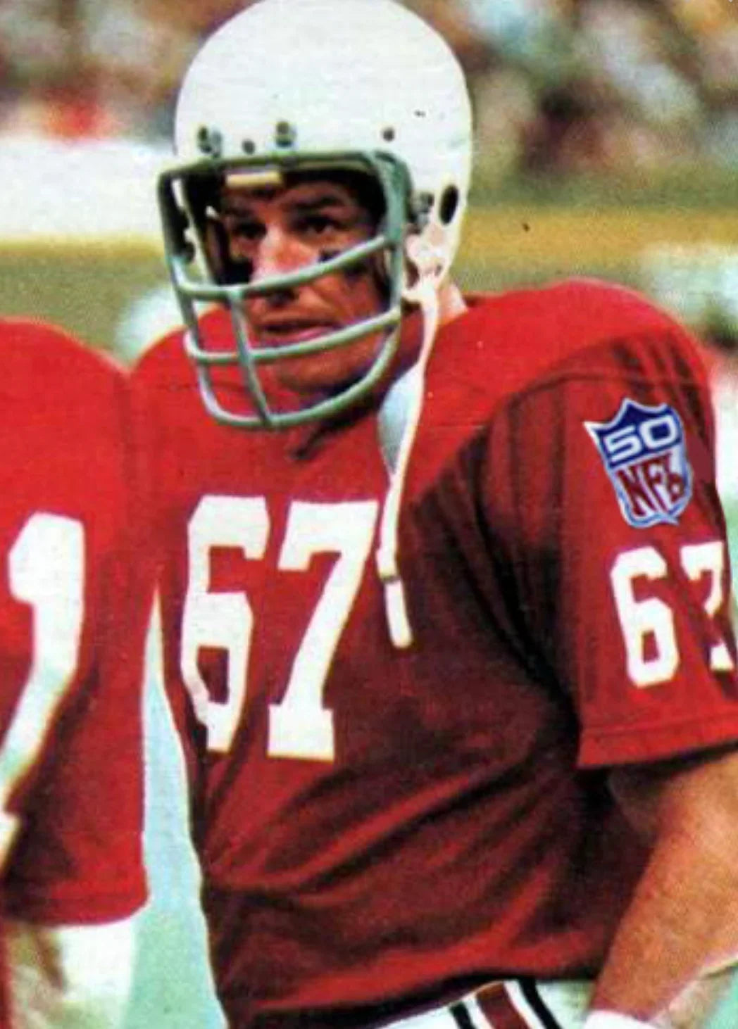 Larry Stallings 1969 St. Louis Cardinals NFL Mitchell & Ness Jersey product image 4, provided for visual reference and
