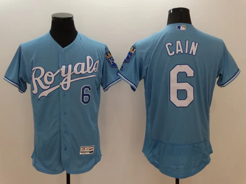 Lorenzo Cain Kansas City Royals Jersey Majestic product image 1, provided for visual reference and product detail review