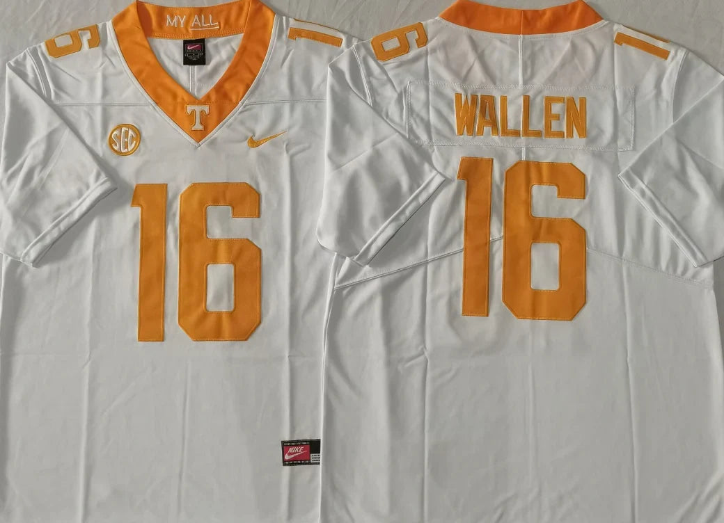 Morgan Wallen Tennessee Volunteers Jersey Nike White product image 1, provided for visual reference and product detail review