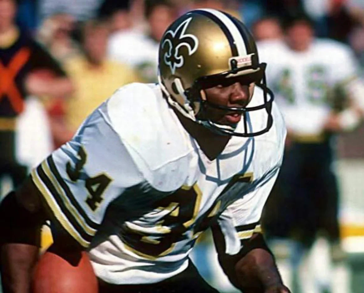 Any name & Number 1970’s 80’s New Orleans Saints NFL Mitchell & Ness Jersey White product image 4, provided for visual