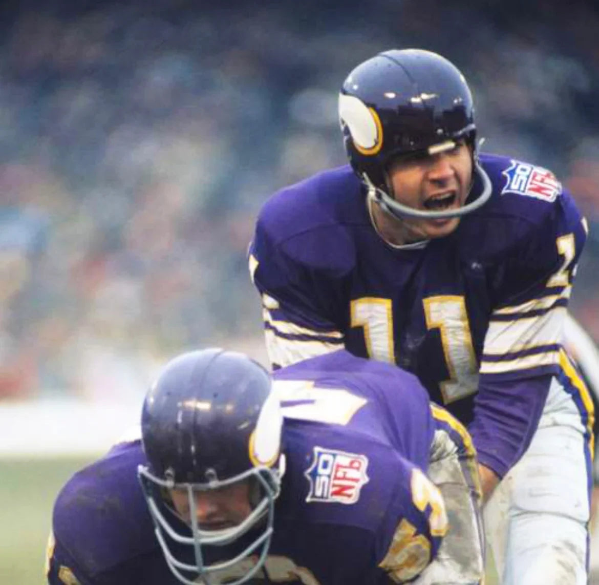 Any name & Number 1969 Minnesota Vikings NFL Mitchell & Ness jersey Purple product image 4, provided for visual reference