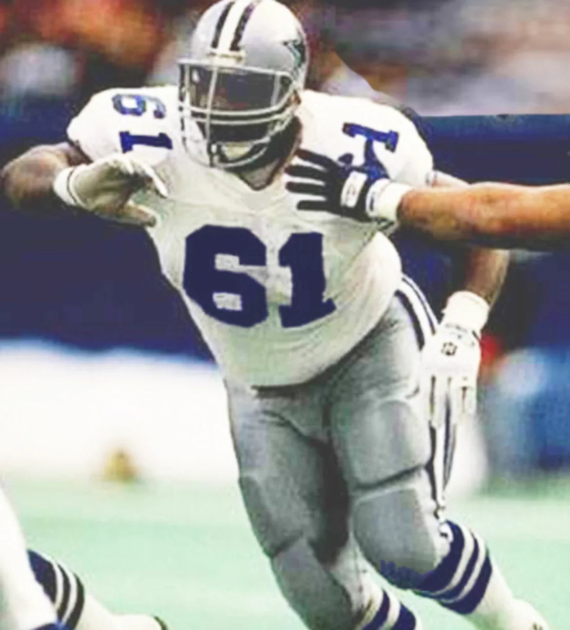 Nate Newton 1994 Dallas Cowboys Official NFL Jersey white Mitchell & Ness product image 3, provided for visual reference and