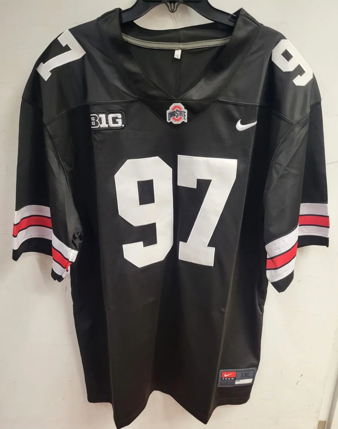Nick Bosa Ohio State Buckeyes Jersey black product image 3, provided for visual reference and product detail review