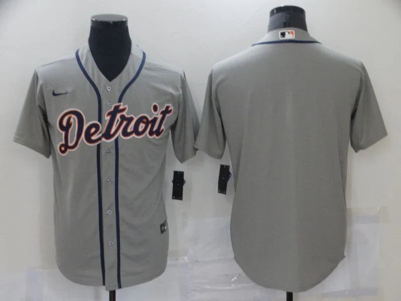 Detroit Tigers Jersey Nike No name on back Gray product image 1, provided for visual reference and product detail review