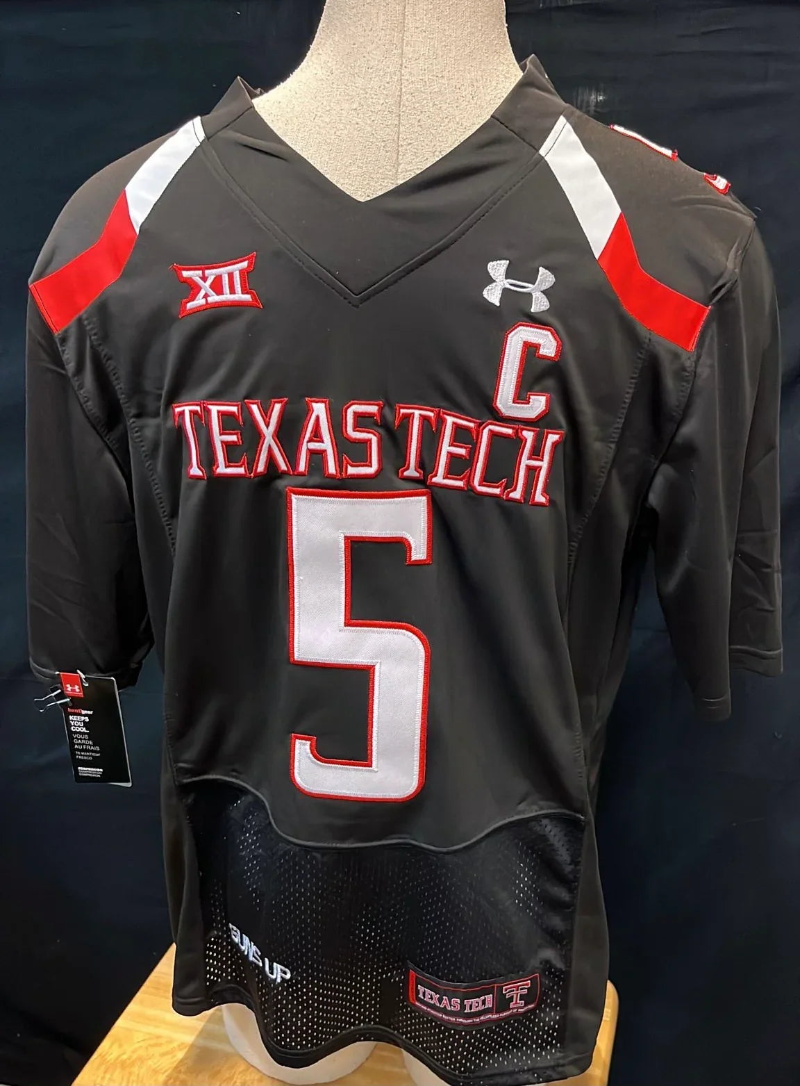 Patrick Mahomes Texas Tech Jersey black product image 4, provided for visual reference and product detail review