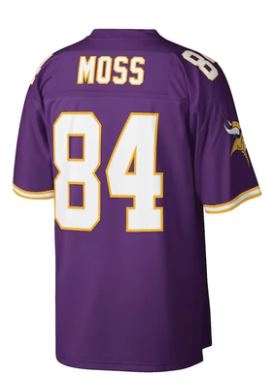 Randy Moss Minnesota Vikings NFL Mitchell & Ness Jersey product image 3, provided for visual reference and product detail