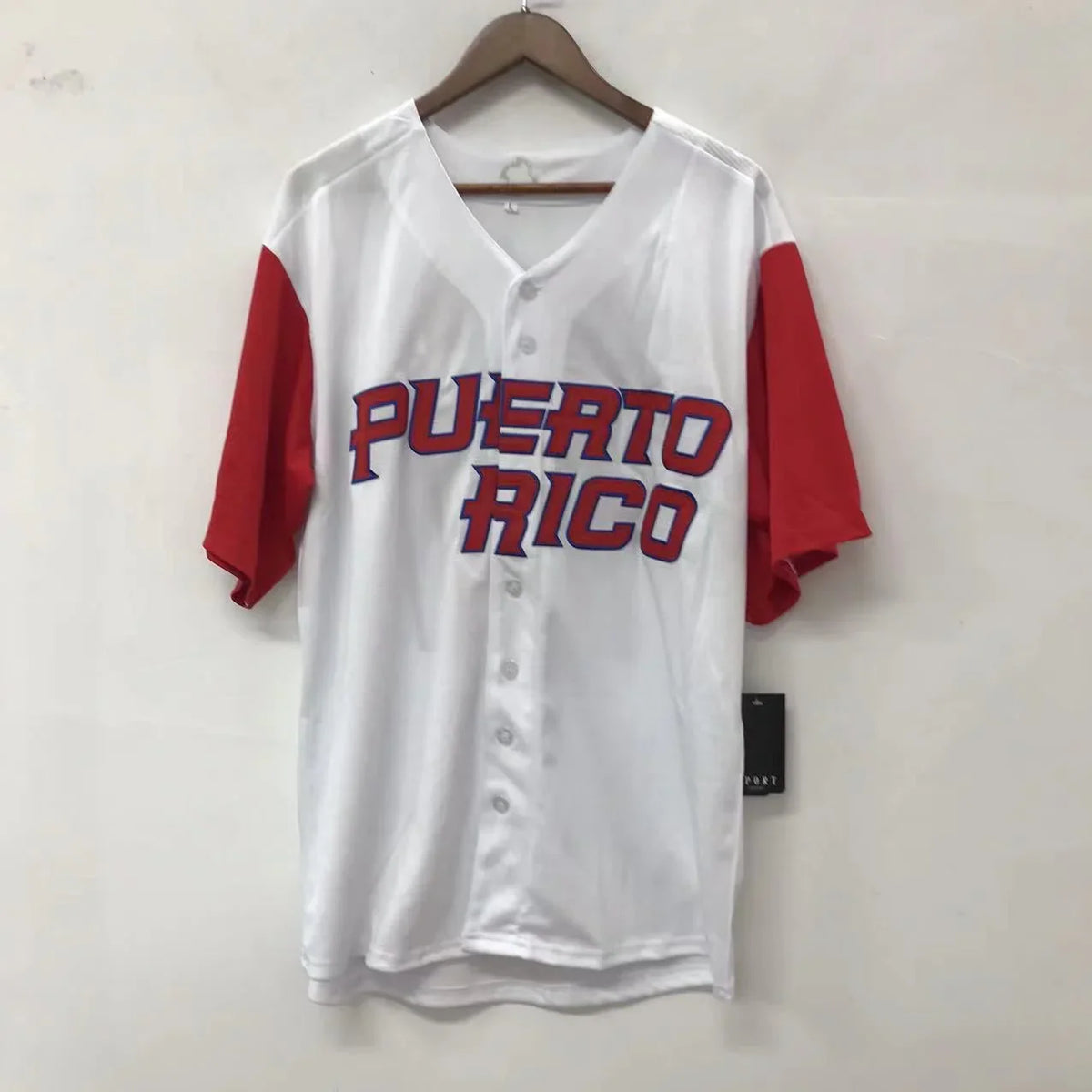 Roberto Clemente Puerto Rico jersey Majestic product image 2, provided for visual reference and product detail review