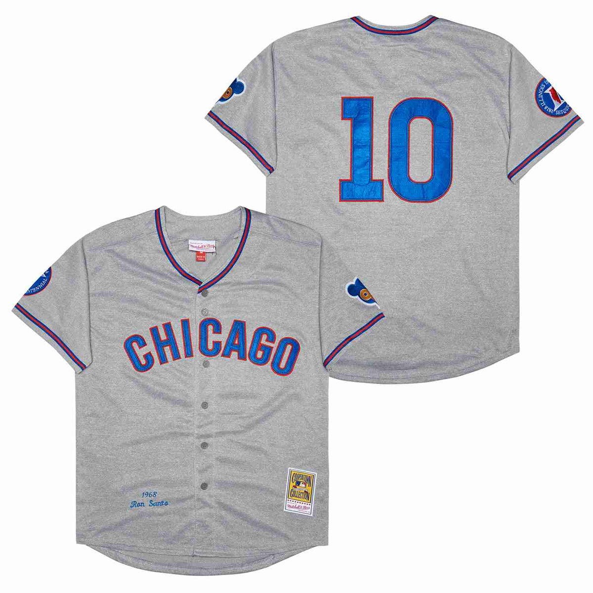 Ron Santo Chicago Cubs Jersey 1968 Cooperstown Collection Mitchell & Ness product image 1, provided for visual reference and