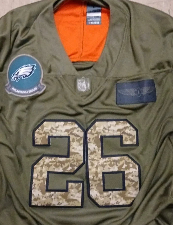 Saquon Barkley Philadelphia Eagles Nike NFL Salute to Service Jersey product image 3, provided for visual reference and