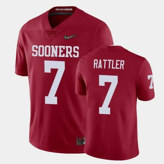 Spencer Rattler Oklahoma Sooners Jersey white product image 1, provided for visual reference and product detail review