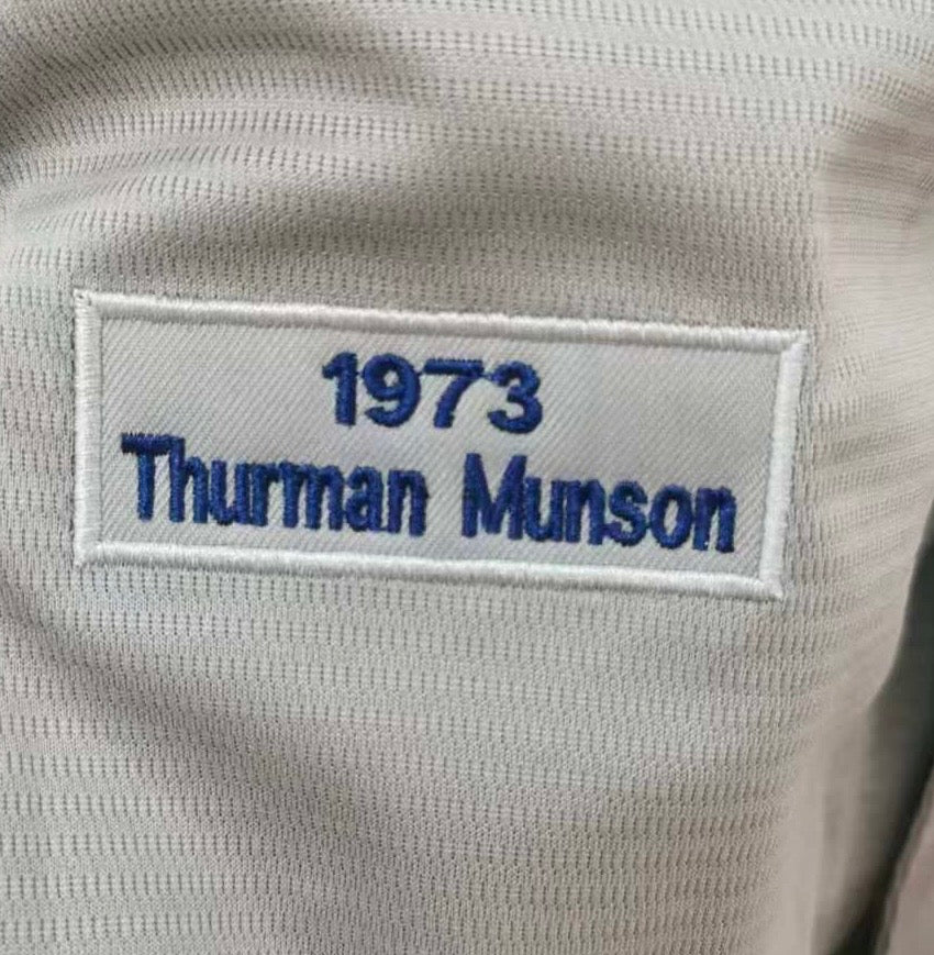Thurman Munson New York Yankees Jersey gray Mitchell & Ness product image 3, provided for visual reference and product