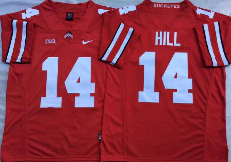 K.J. Hill Ohio State Buckeyes Jersey red product image 1, provided for visual reference and product detail review