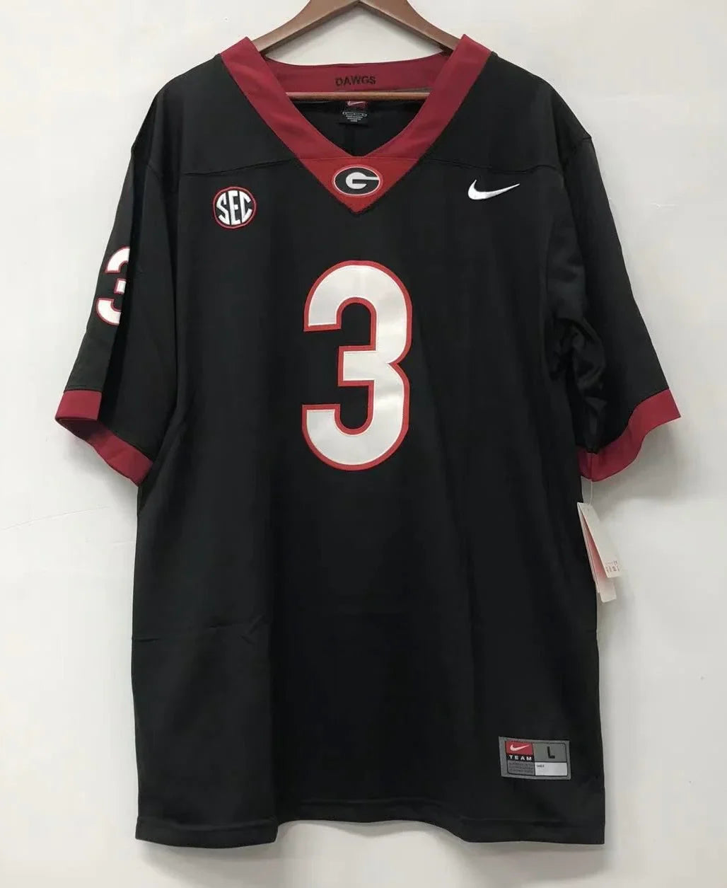 Todd Gurley Georgia Bulldogs Jersey black Nike product image 2, provided for visual reference and product detail review