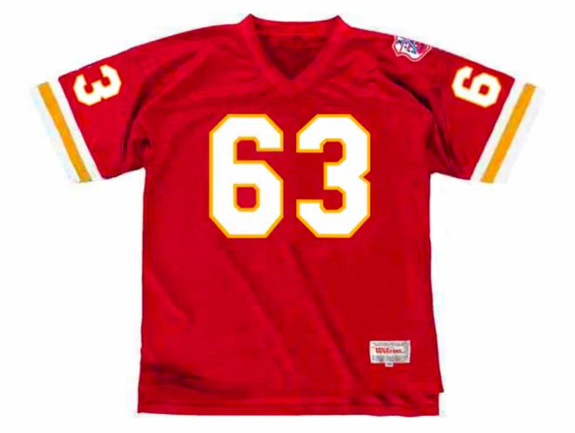 Willie Lanier 1969 Kansas City Chiefs NFL Mitchell & Ness Jersey Red product image 2, provided for visual reference and