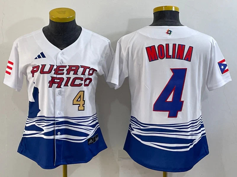 Yadier Molina Puerto Rico jersey Nike product image 1, provided for visual reference and product detail review