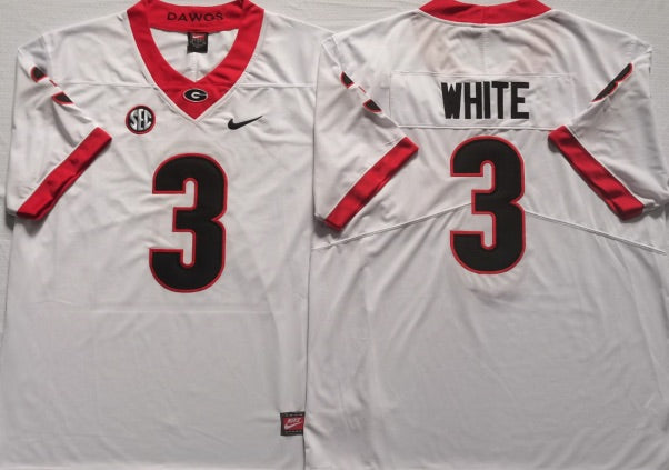 Zamir White Georgia Bulldogs Jersey Nike white product image 1, provided for visual reference and product detail review