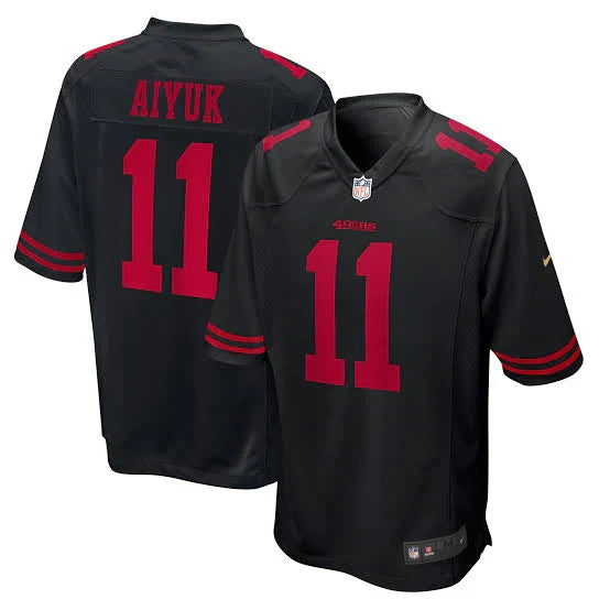 Brandon Aiyuk San Francisco 49ers Jersey black product image 1, provided for visual reference and product detail review