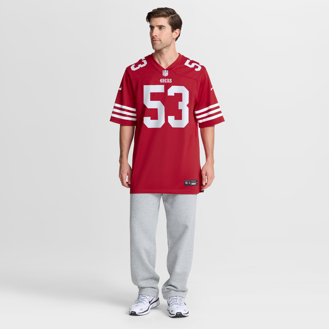 Men's San Francisco 49ers Jaden Dugger III Nike Scarlet product image 2