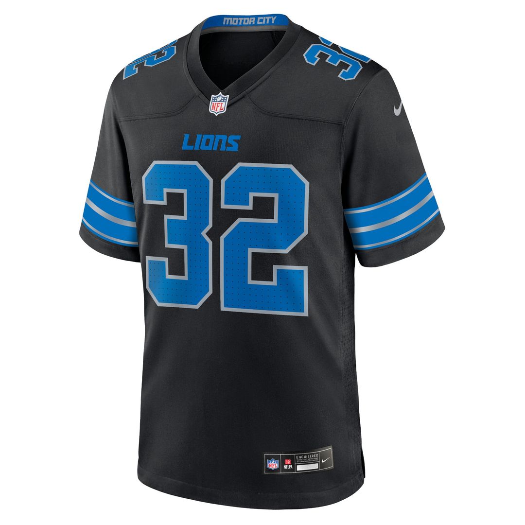 Men's Detroit Lions Brian Branch Nike Black Alternate Game product image 2
