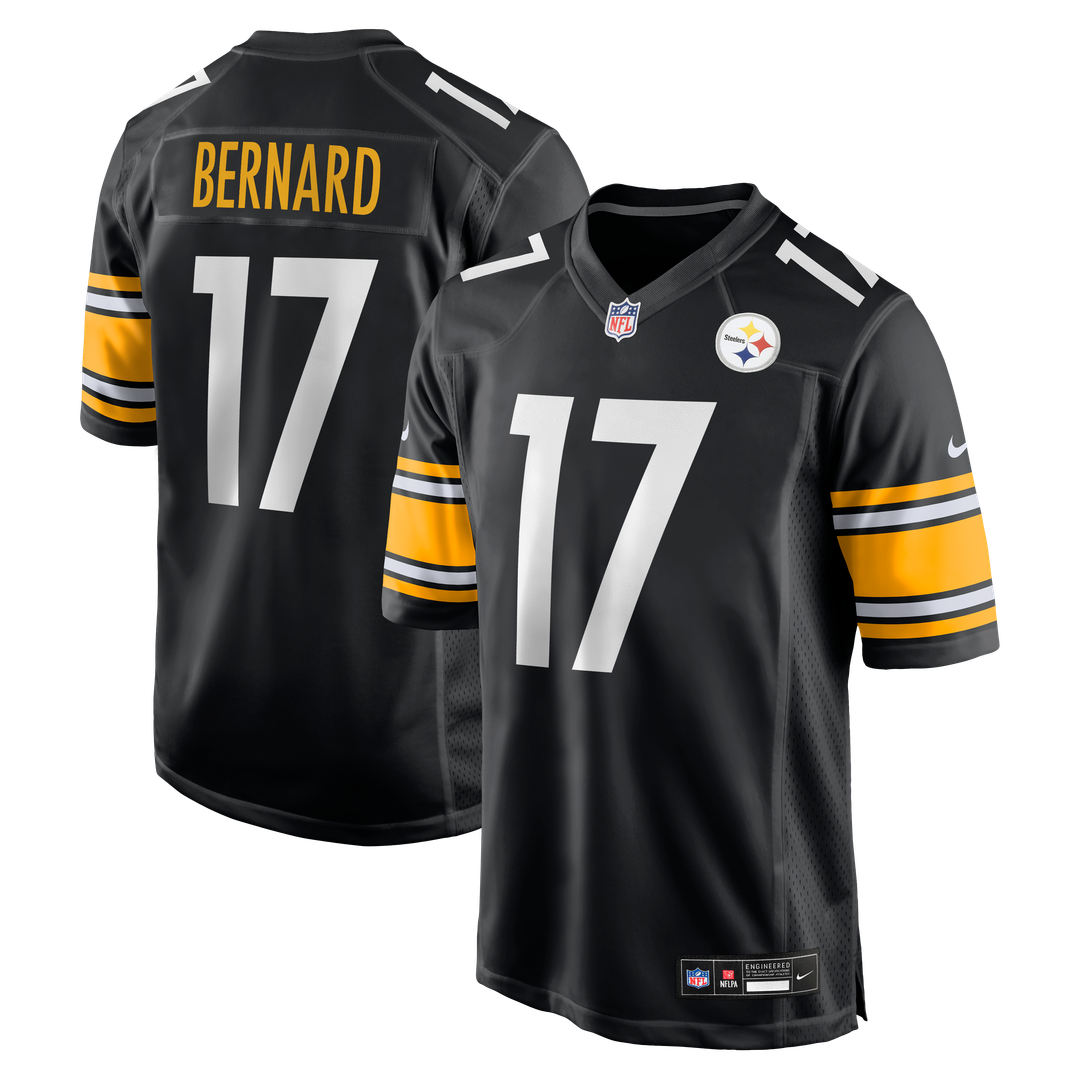 Men's Pittsburgh Steelers Germie Bernard Nike Black Game product image 1
