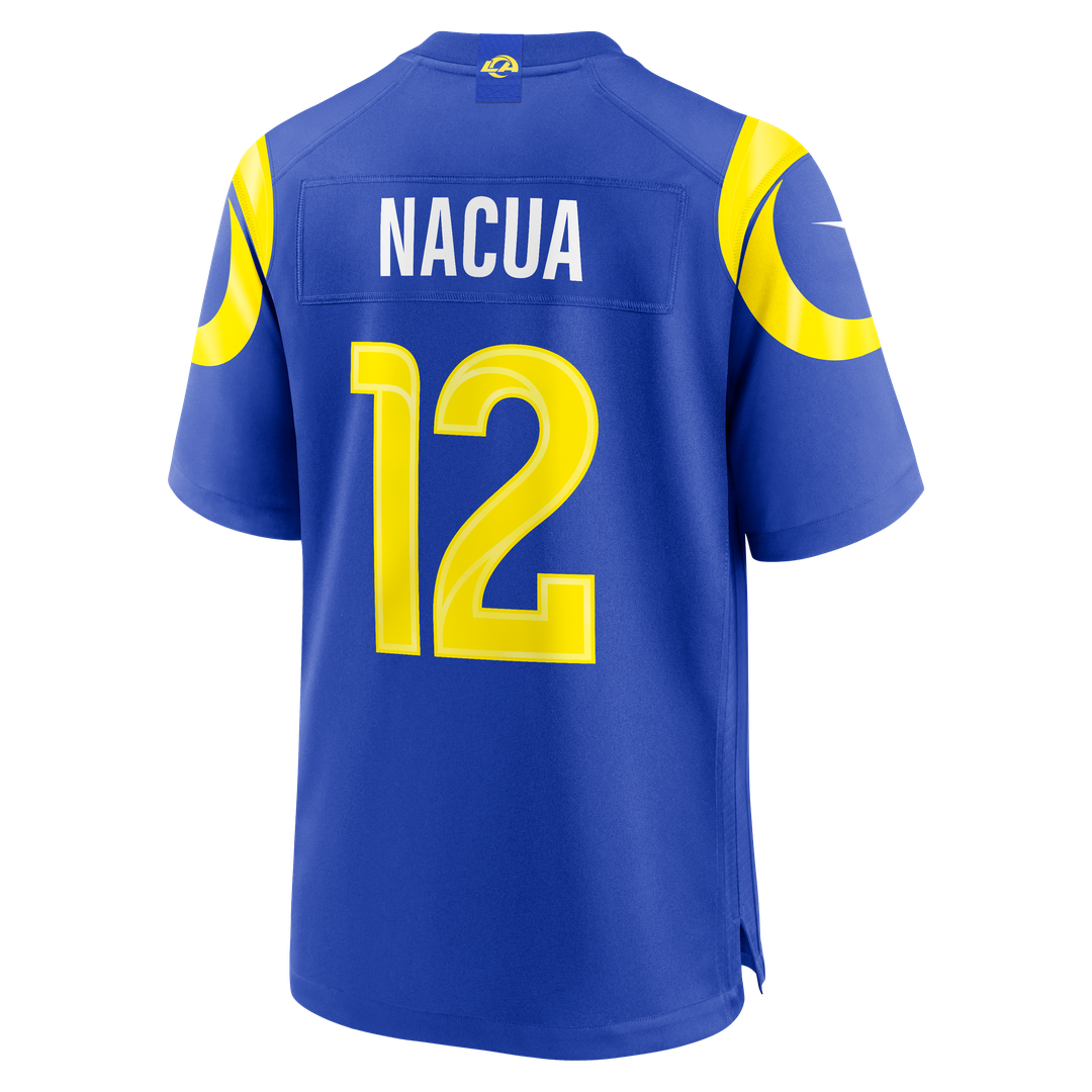 Men's Los Angeles Rams Puka Nacua Nike White Game Player product image 13