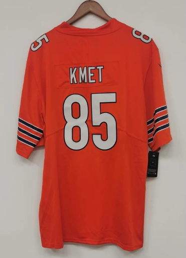 Cole Kmet Chicago Bears Jersey orange product image 1, provided for visual reference and product detail review