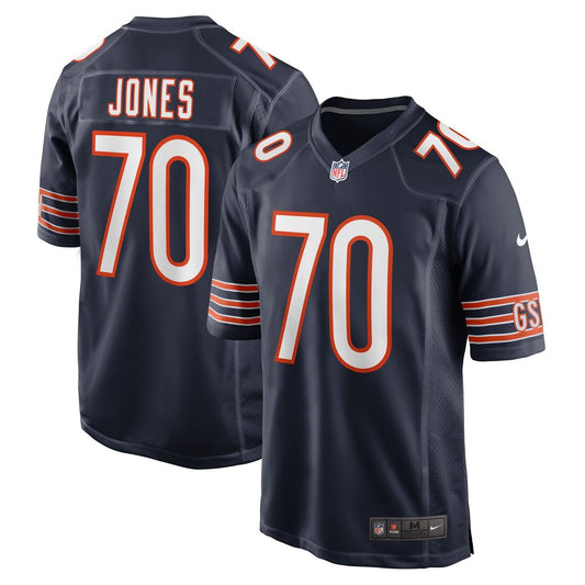 Men's Chicago Bears Braxton Jones Nike Navy Game Player product image 1