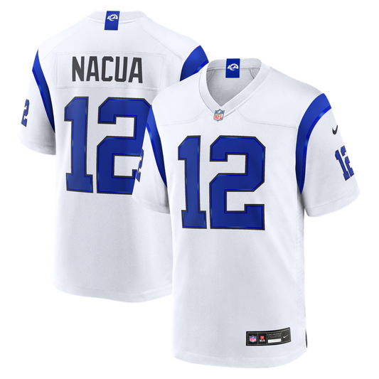 Men's Los Angeles Rams Puka Nacua Nike Fearsome White Game product image 1