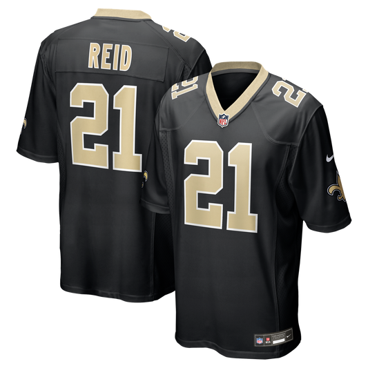 Men's New Orleans Saints Justin Reid Nike Black Team Game product image 1