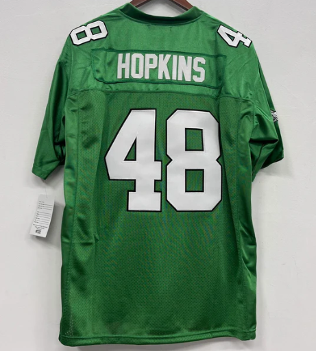 Wes Hopkins Philadelphia Eagles Jersey Mitchell & Ness product image 1, provided for visual reference and product detail