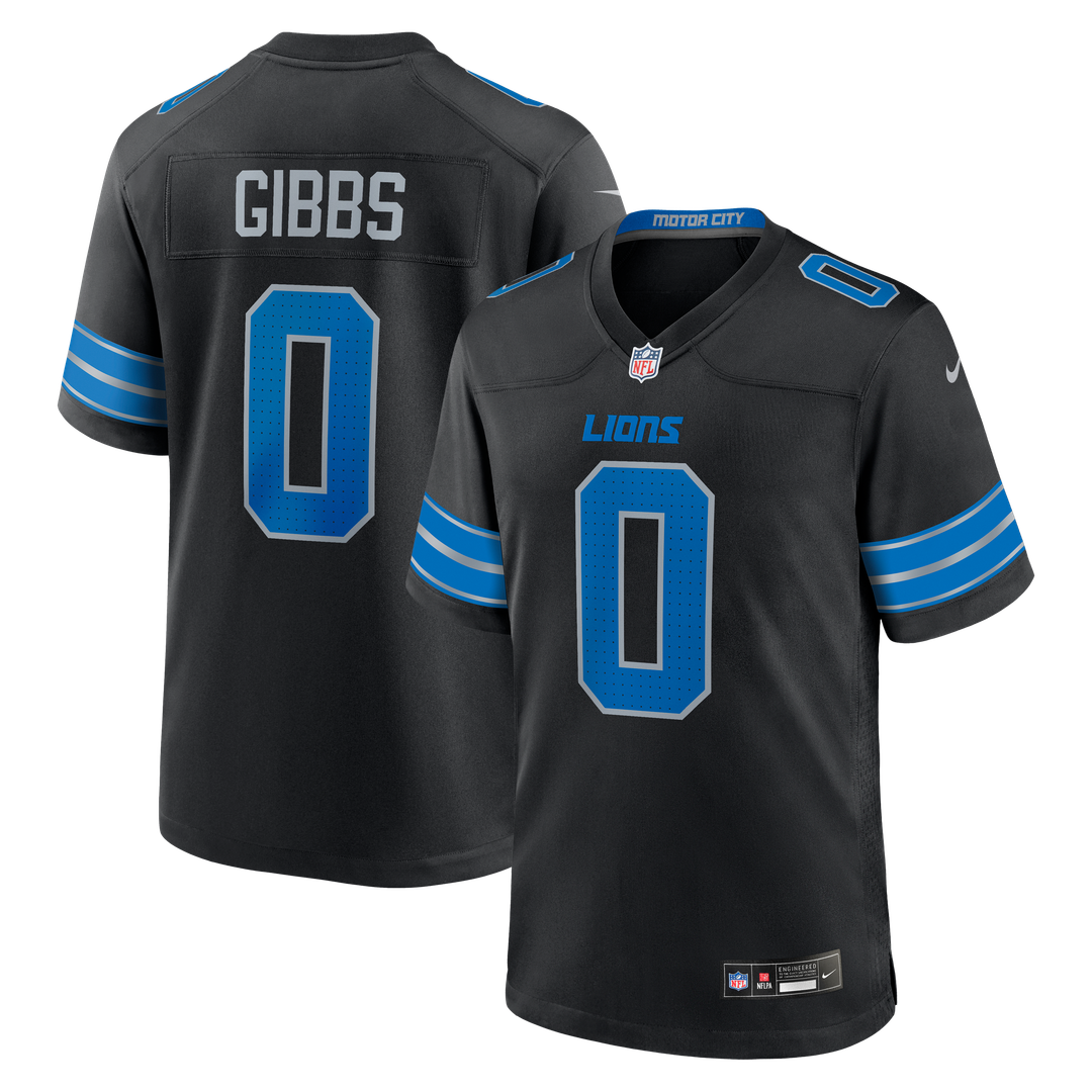 Men's Detroit Lions Jahmyr Gibbs Nike Blue Game Player product image 14