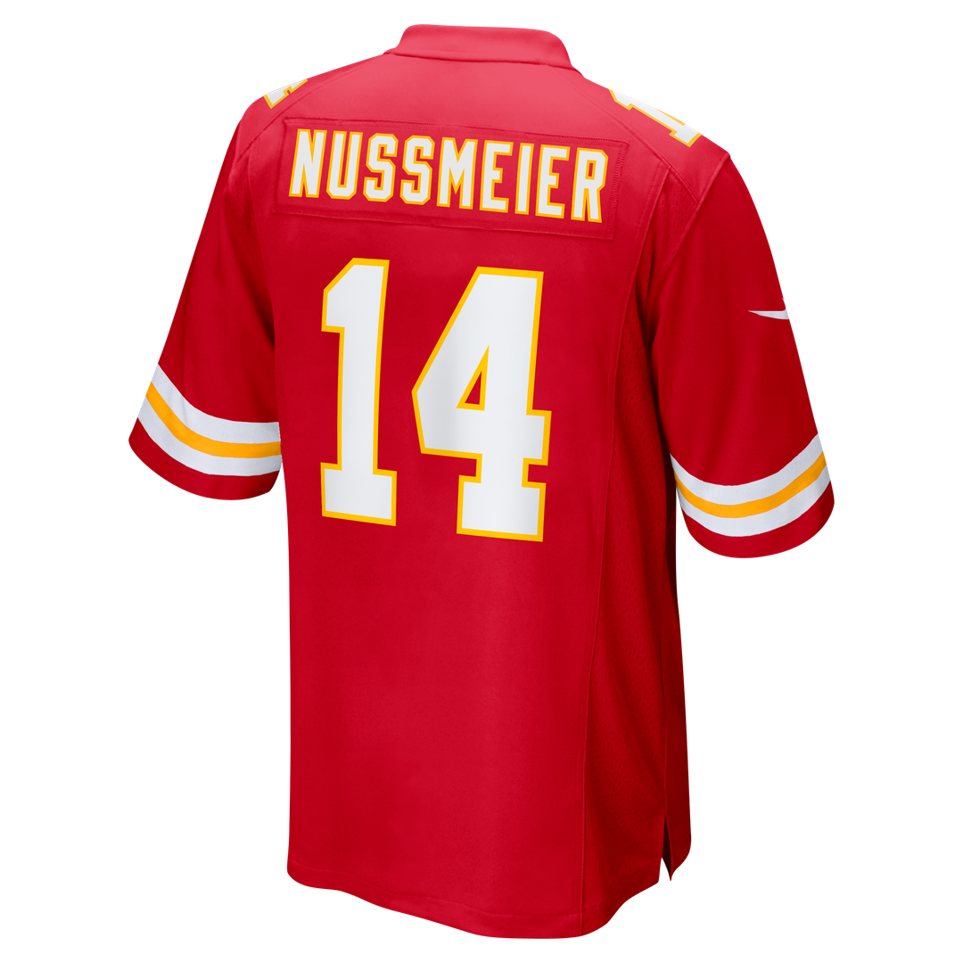 Men's Kansas City Chiefs Garrett Nussmeier Nike Red Game product image 5