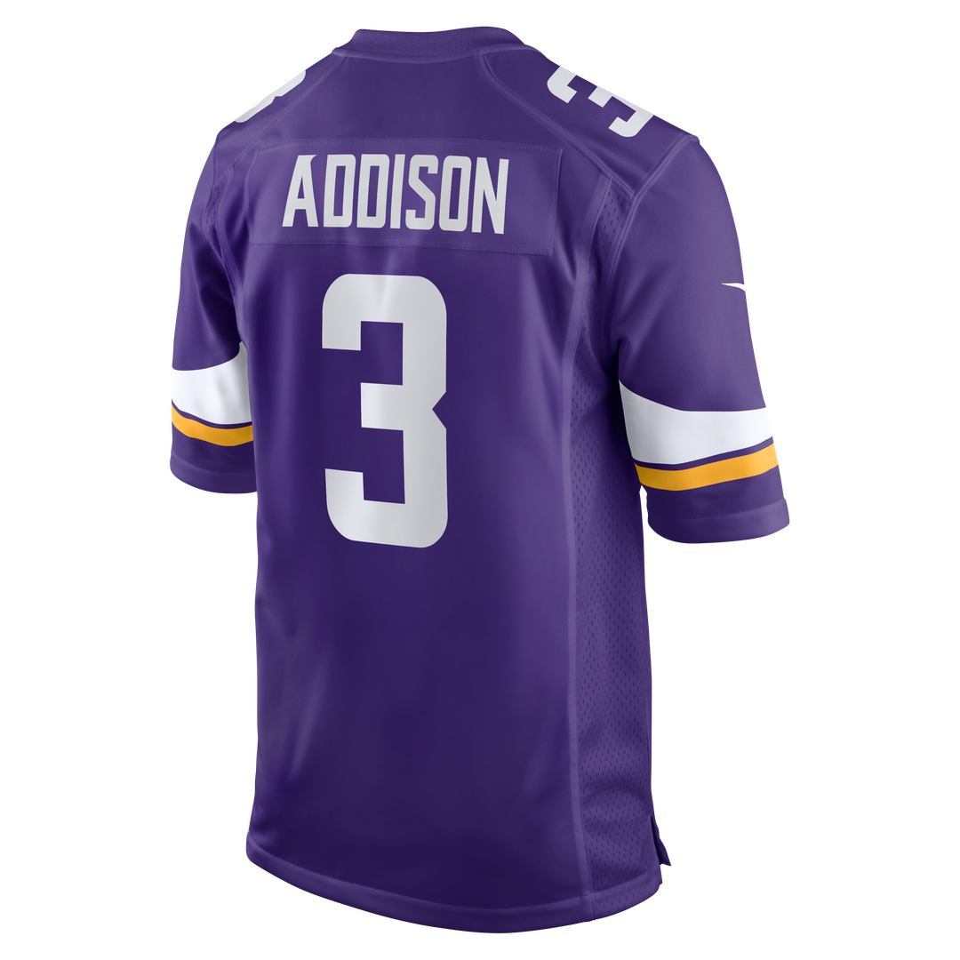 Men's Minnesota Vikings Jordan Addison Nike Purple Game product image 3
