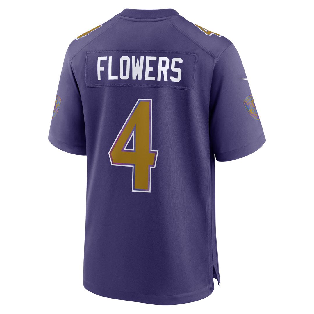 Men's Baltimore Ravens Zay Flowers Nike Black Alternate product image 9