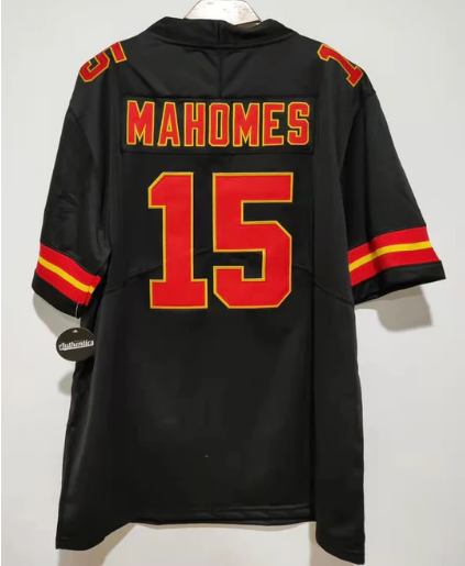 Patrick Mahomes Kansas City Chiefs Jersey black Classic Authentics product image 1, provided for visual reference and