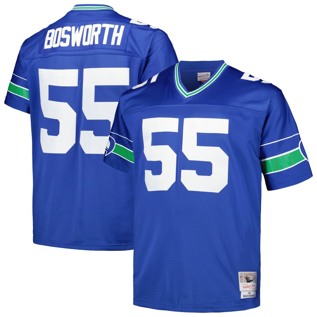 Men's Seattle Seahawks Brian Bosworth Mitchell & Ness Royal product image 1
