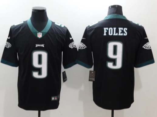 Nick Foles Philadelphia Eagles NFL Nike Jersey black product image 1, provided for visual reference and product detail review