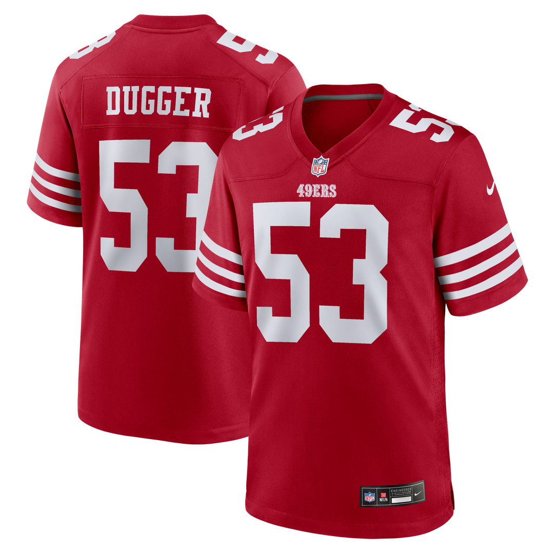 Men's San Francisco 49ers Jaden Dugger III Nike Scarlet product image 1