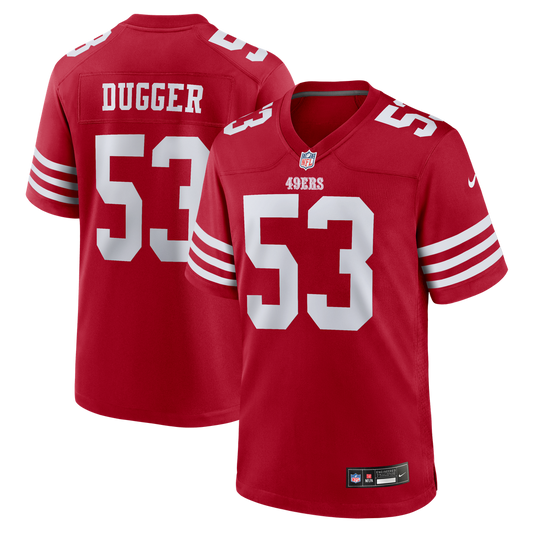 Men's San Francisco 49ers Jaden Dugger III Nike Scarlet product image 1