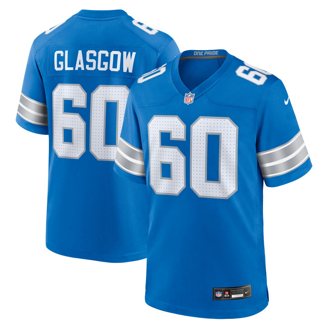 Men's Detroit Lions Graham Glasgow Nike Blue Team Game product image 1