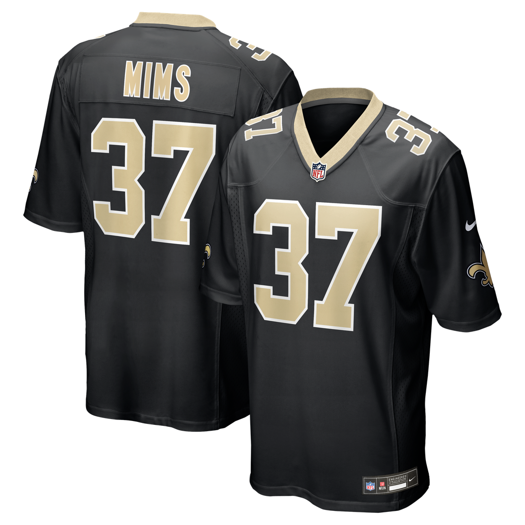 Men's New Orleans Saints Jordan Mims Nike Black Team Game product image 1