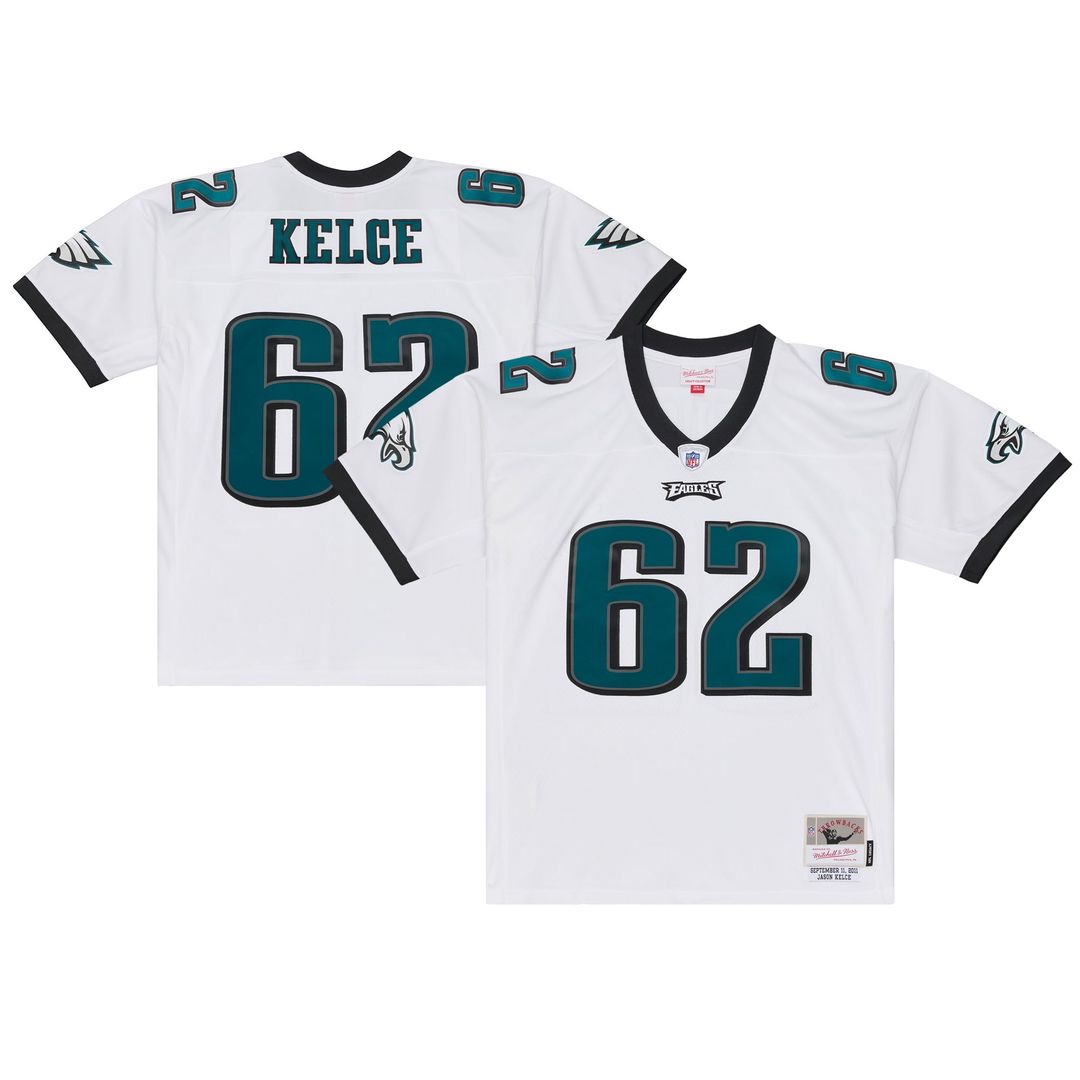 Men's Philadelphia Eagles Jason Kelce Mitchell & Ness White product image 1