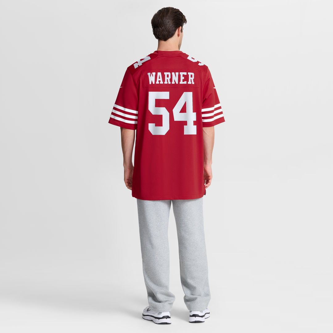 Men's San Francisco 49ers Fred Warner Nike Scarlet Team product image 8
