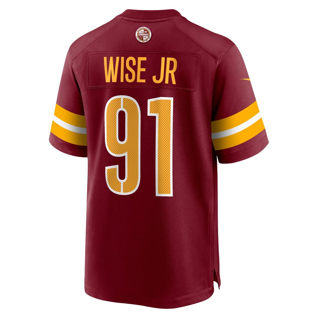 Men's Washington Commanders Deatrich Wise Jr. Nike Burgundy product image 3