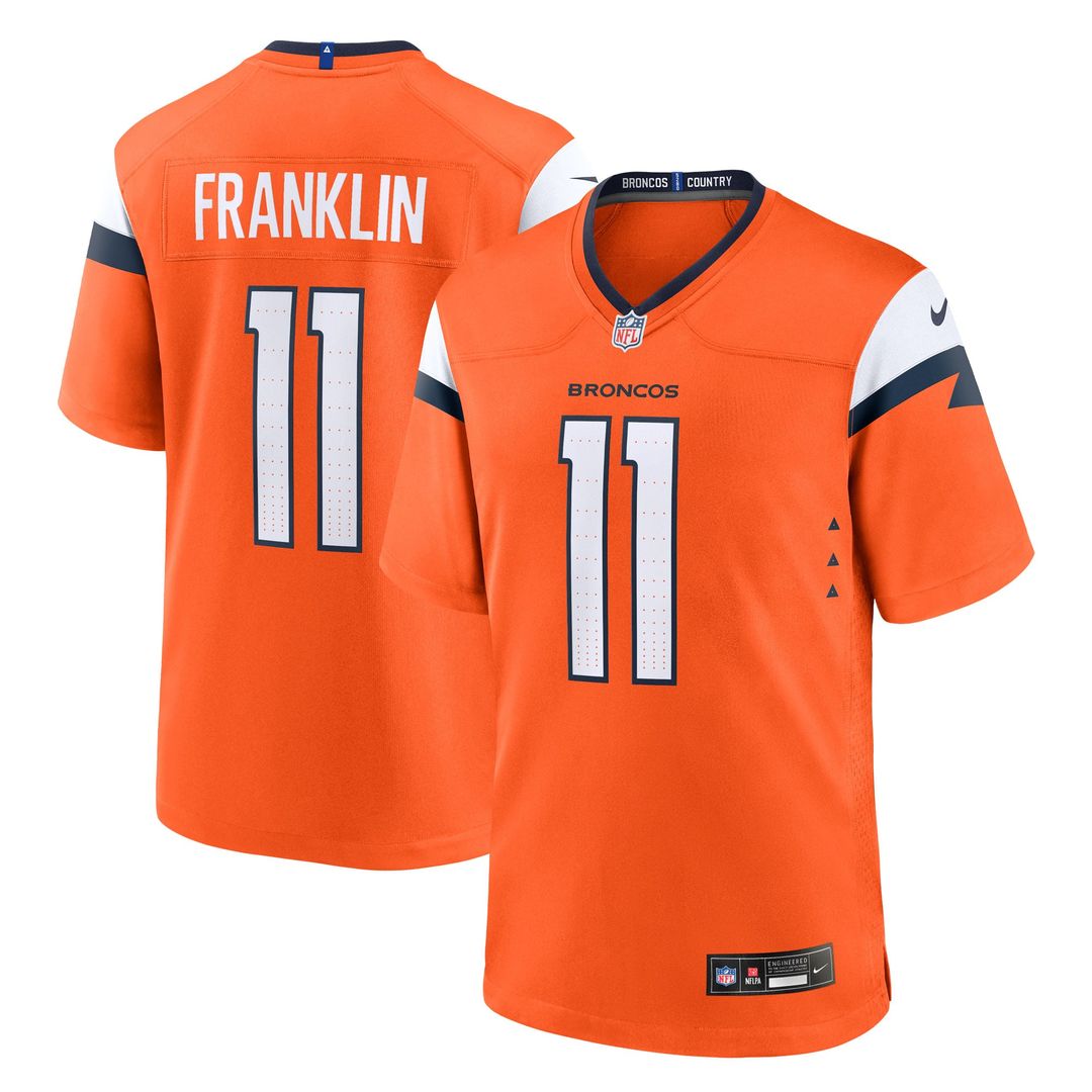 Men's Denver Broncos Troy Franklin Nike Orange Team Game product image 1