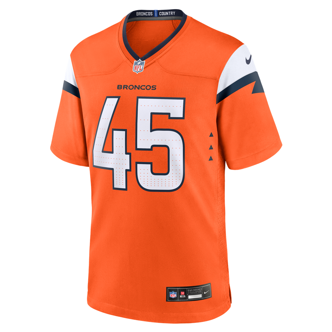 Men's Denver Broncos Nate Adkins Nike Orange Team Game product image 2